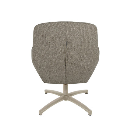 LABEL51 - Draaifauteuil Chill Zone 68x73x90 cm - Mushroom Royal Boucle | Taupe Metaal