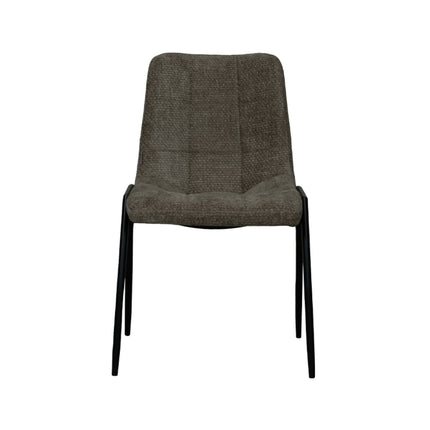 LABEL51 - Eetkamerstoel Noor 51x41x84 cm - Hunter Elite | Zwart Metaal