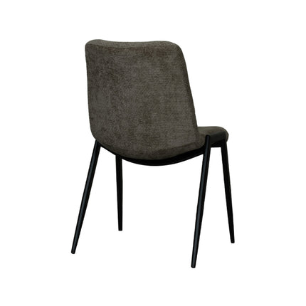 LABEL51 - Eetkamerstoel Noor 51x41x84 cm - Hunter Elite | Zwart Metaal