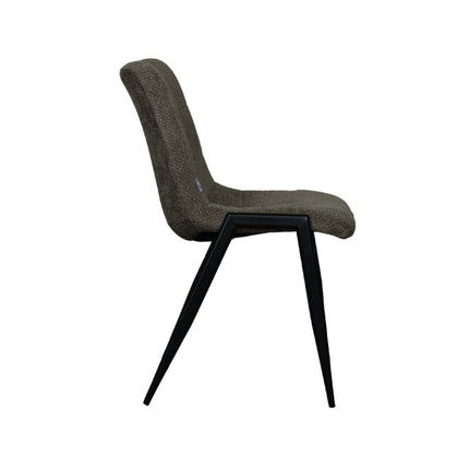 LABEL51 - Eetkamerstoel Noor 51x41x84 cm - Hunter Elite | Zwart Metaal
