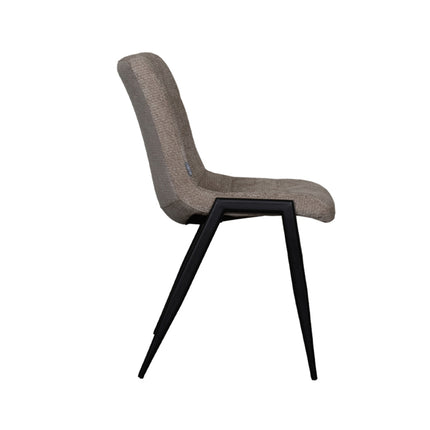 LABEL51 - Eetkamerstoel Noor 51x41x84 cm - Clay Elite | Zwart Metaal