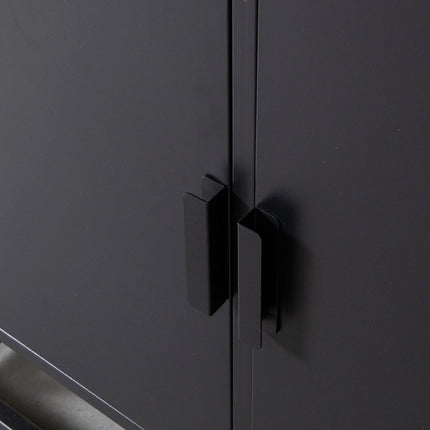 LABEL51 - Hoge Kast Luff 80x40x190 cm - Zwart Metaal