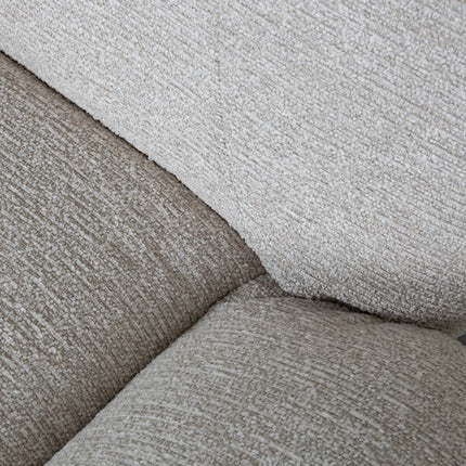 LABEL51 - Draaifauteuil Clayton 82x89x91 cm - Naturel Canyon | Zwart Metaal