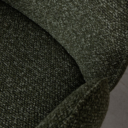 LABEL51 - Eetkamerstoel Vidar 58x62x91 cm - Forest Royal Boucle | Zwart Metaal