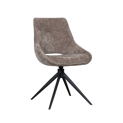 LABEL51 - Eetkamerstoel Marlow 48x63x86 cm - Hunter Elite | Zwart Metaal