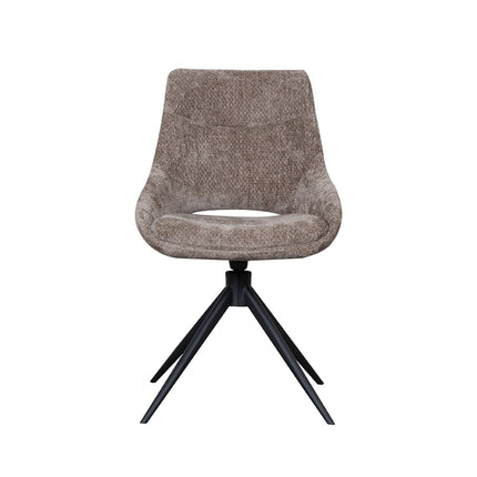 LABEL51 - Eetkamerstoel Marlow 48x63x86 cm - Hunter Elite | Zwart Metaal