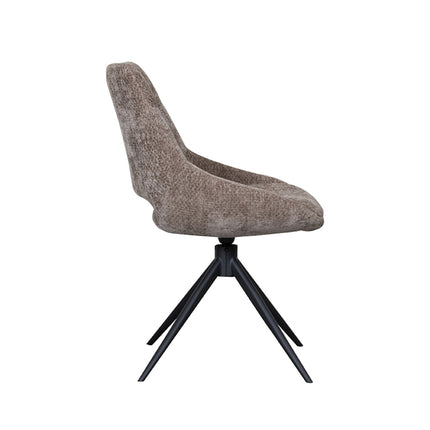 LABEL51 - Eetkamerstoel Marlow 48x63x86 cm - Hunter Elite | Zwart Metaal
