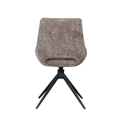 LABEL51 - Eetkamerstoel Marlow 48x63x86 cm - Hunter Elite | Zwart Metaal