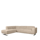 LABEL51 - Hoekbank Rodano Links 278x210x75 cm - Clay Elite | Zwart Metaal