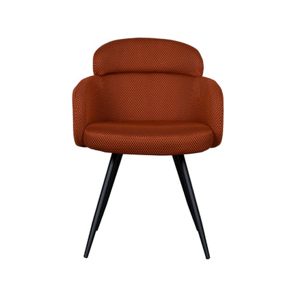 LABEL51 - Eetkamerstoel Dinner 56x60x80 cm - Rust Breathe | Zwart Metaal