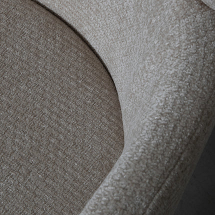 LABEL51 - Eetkamerstoel Levi 56x60x80 cm - Naturel Elite | Zwart Metaal