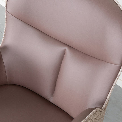 LABEL51 - Eetkamerstoel Lasse 60x65x90 cm - Bruin Microvezel | Taupe Canyon | Taupe Metaal