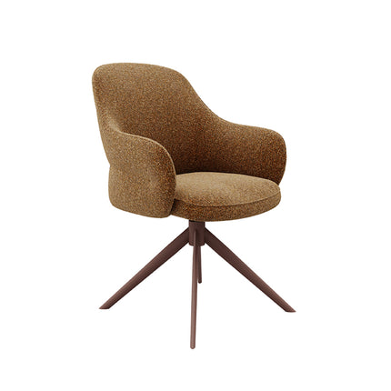 LABEL51 - Eetkamerstoel Bern 61x66x91 cm - Coral Royal Boucle | Coral Metaal