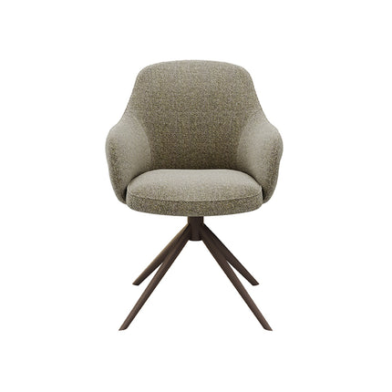 LABEL51 - Eetkamerstoel Bern 61x66x91 cm - Mushroom Royal Boucle | Brons Metaal
