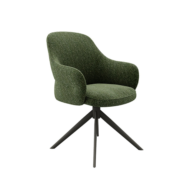 LABEL51 - Eetkamerstoel Bern 61x66x91 cm - Forest Royal Boucle | Forest Metaal