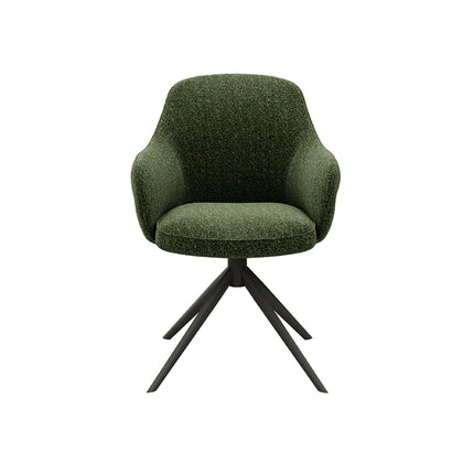 LABEL51 - Eetkamerstoel Bern 61x66x91 cm - Forest Royal Boucle | Forest Metaal