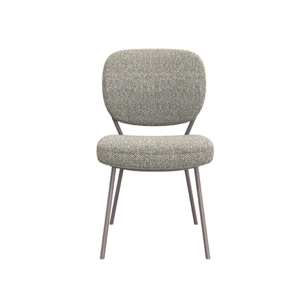 LABEL51 - Eetkamerstoel Singapore 49x63x90 cm - Mushroom Royal Boucle | Brons Metaal