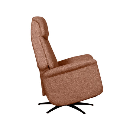 LABEL51 - Elektrische Fauteuil Oslo 79x87x112 cm - Coral Royal Boucle | Zwart Metaal