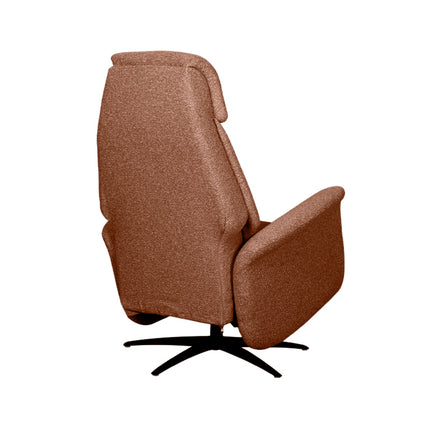 LABEL51 - Elektrische Fauteuil Oslo 79x87x112 cm - Coral Royal Boucle | Zwart Metaal