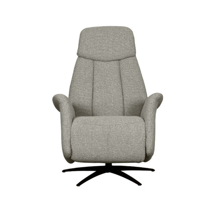 LABEL51 - Elektrische Fauteuil Oslo 79x87x112 cm - Mushroom Royal Boucle | Zwart Metaal