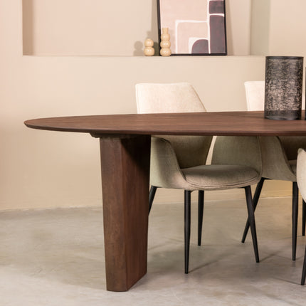 LABEL51 - Eettafel Wow 300x130x75 cm - Espresso Mangohout