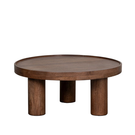 LABEL51 - Salontafel Elly 70x70x31 cm - Nature Smooth Mangohout