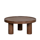 LABEL51 - Salontafel Elly 70x70x31 cm - Nature Smooth Mangohout