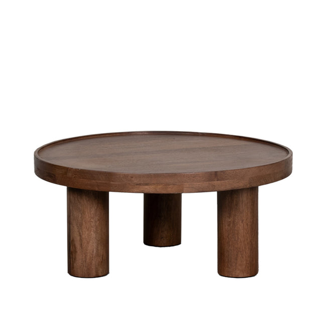 LABEL51 - Salontafel Elly 70x70x31 cm - Nature Smooth Mangohout