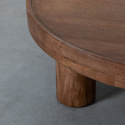 LABEL51 - Salontafel Elly 70x70x31 cm - Nature Smooth Mangohout