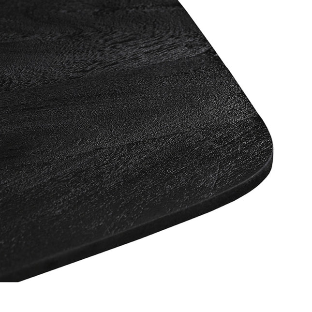 LABEL51 - Eettafel Blake 140x140x76 cm - Zwart Mangohout | Zwart Metaal