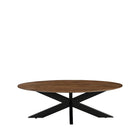 LABEL51 - Salontafel James 130x70x43 cm - Nature Smooth Mangohout | Zwart Metaal
