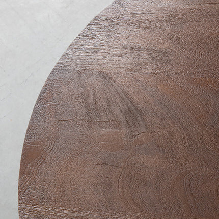 LABEL51 - Salontafel Otis 80x80x43 cm - Espresso Mangohout | Zwart Metaal