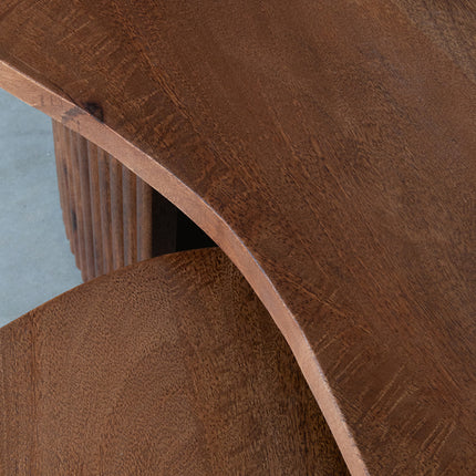 LABEL51 - Salontafel Set Timon 100x58x40 cm - Nature Smooth Mangohout