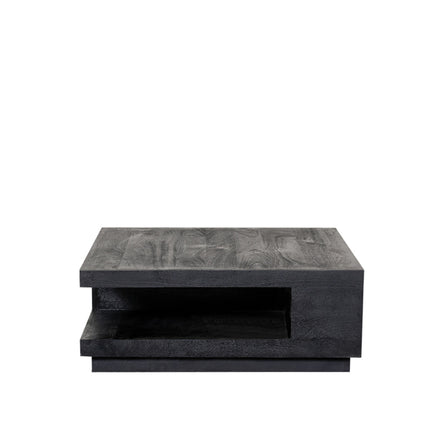 LABEL51 - Salontafel Square 80x80x30 cm - Zwart Mangohout