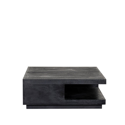 LABEL51 - Salontafel Square 80x80x30 cm - Zwart Mangohout