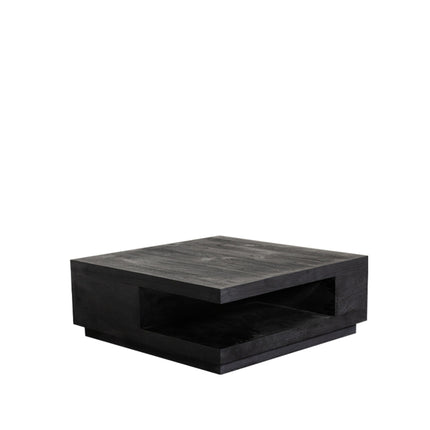 LABEL51 - Salontafel Square 80x80x30 cm - Zwart Mangohout