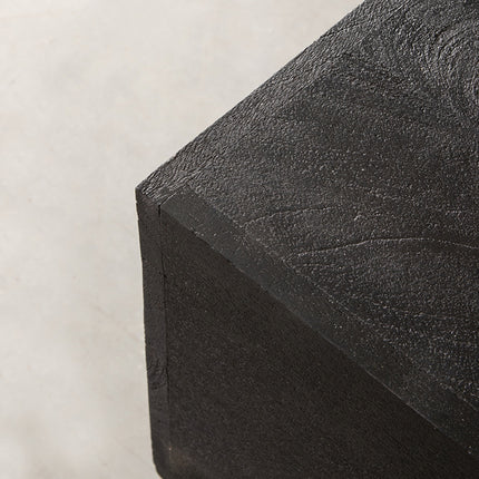 LABEL51 - Salontafel Cube 80x80x40 cm - Zwart Mangohout | Zwart Metaal