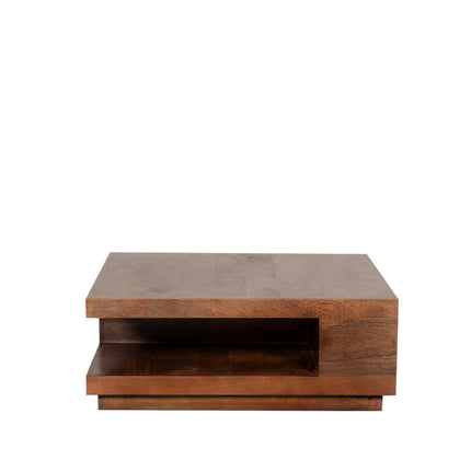 LABEL51 - Salontafel Square 80x80x30 cm - Nature Smooth Mangohout