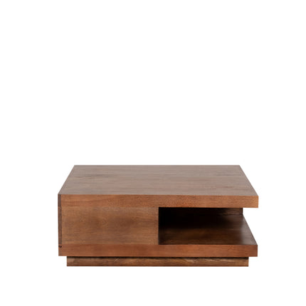 LABEL51 - Salontafel Square 80x80x30 cm - Nature Smooth Mangohout