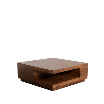 LABEL51 - Salontafel Square 80x80x30 cm - Nature Smooth Mangohout