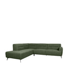 LABEL51 - Hoekbank Bolzano Links 270x227x80 cm - Forest Royal Boucle | Zwart Metaal