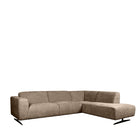 LABEL51 - Hoekbank Rodano Rechts 278x210x75 cm - Hunter Elite | Zwart Metaal
