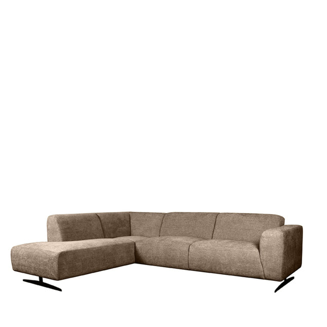LABEL51 - Hoekbank Rodano Links 278x210x75 cm - Hunter Elite | Zwart Metaal