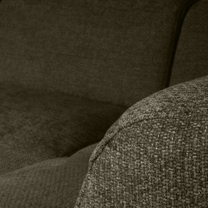 LABEL51 - Hoekbank Rodano Links 278x210x75 cm - Hunter Elite | Zwart Metaal