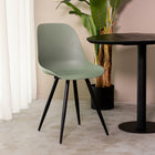 LABEL51 - Eetkamerstoel Monza 46x54x88 cm - Forest PP | Zwart Metaal
