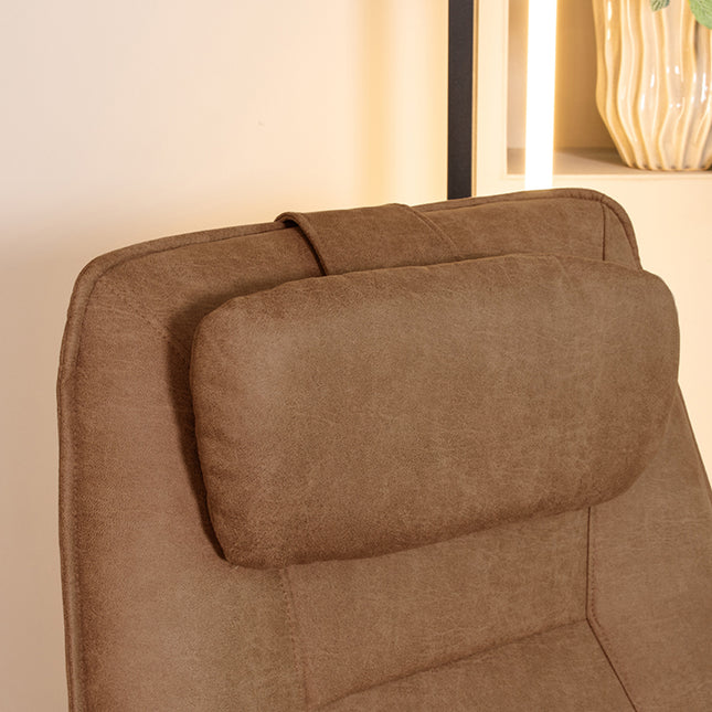 LABEL51 - Hoofdkussen Odense 43x20 cm - Cognac Micro Suede