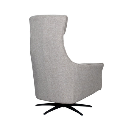 LABEL51 - Elektrische Fauteuil Lund 74x83x112 cm - Naturel Royal Boucle | Zwart Metaal