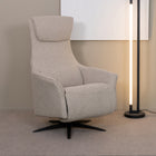 LABEL51 - Elektrische Fauteuil Lund 74x83x112 cm - Naturel Royal Boucle | Zwart Metaal