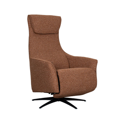 LABEL51 - Elektrische Fauteuil Lund 74x83x112 cm - Coral Royal Boucle | Zwart Metaal