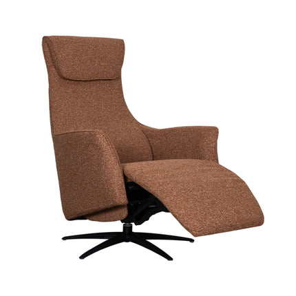 LABEL51 - Elektrische Fauteuil Lund 74x83x112 cm - Coral Royal Boucle | Zwart Metaal